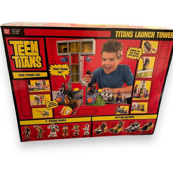 Teen Titans Launch Tower Bandai RARE Vintage 2004 + Extras  SEE LISTING! - Picture 13 of 16